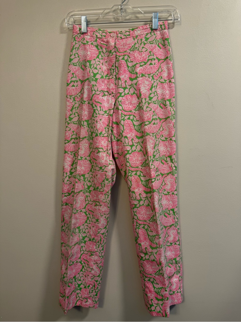 Lilly Pulitzer Pink & Green Floral Pants